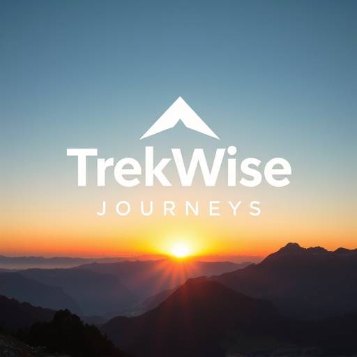 A serene mountain landscape at sunrise, symbolizing the journey and exploration offered by TrekWise Journeys.