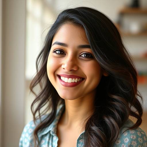 Portrait of Anya Sharma, looking energetic and friendly.